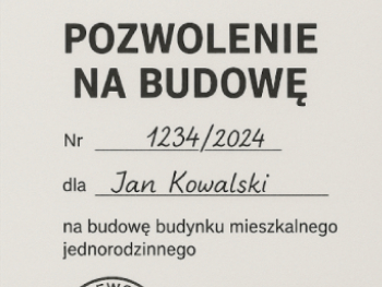 Pozwolenie na budowę